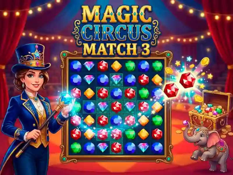 Игра Magic Circus Match 3 онлајн