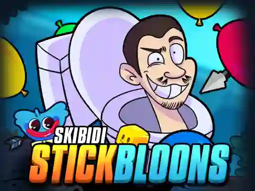 Игра Skibidi Stick Bloons онлајн
