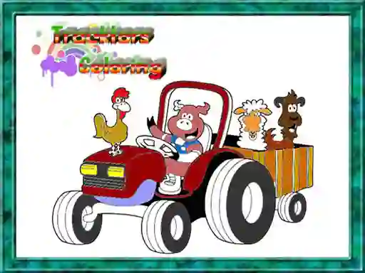 Игра Tractor Coloring Pages онлајн