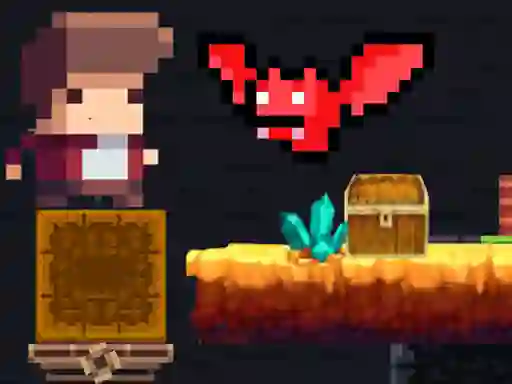 Игра Tiny Man and Red Bat онлајн