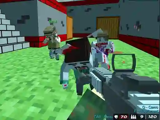 Игра Blocky Wars Advanced Combat Swat онлајн