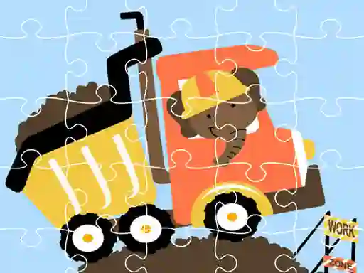 Игра Dumper Trucks Jigsaw онлајн