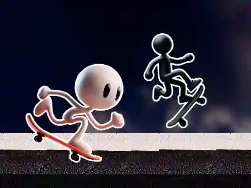 Игра Black and White Stickman онлајн