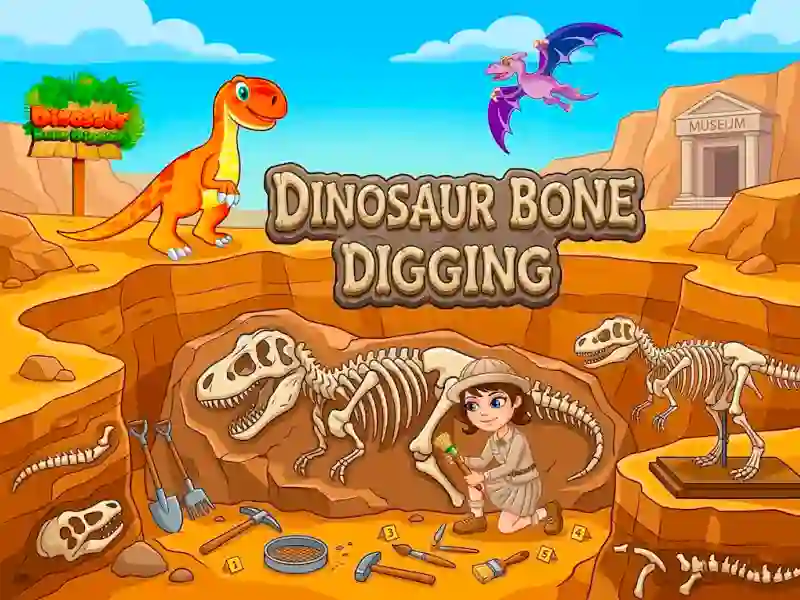 Игра Dinosaur Bone Digging онлајн