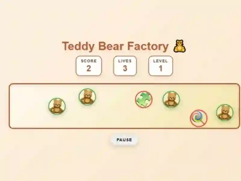 Игра Teddy Bear Factory онлајн