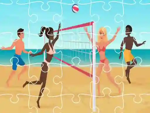 Игра Beach Volleyball Jigsaw онлајн
