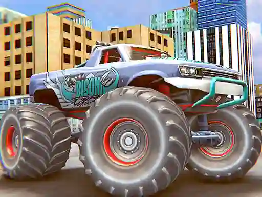 Игра Monster Truck Stunt Driving Simulation онлајн