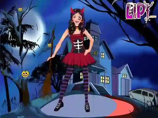 Игра Halloween Doll Party Fashion онлајн