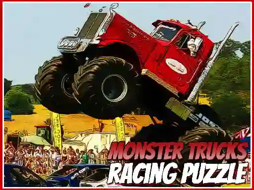 Игра Monster Trucks Racing Puzzle онлајн