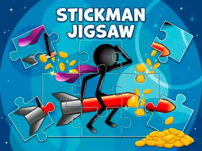 Игра Stickman Jigsaw онлајн