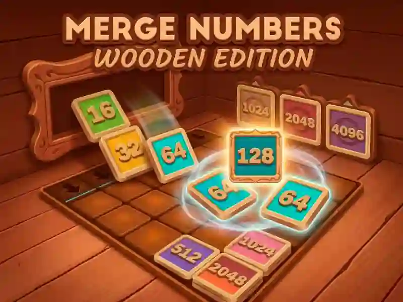 Игра Merge Numbers Wooden Edition онлајн