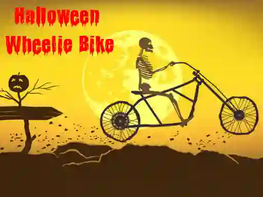 Игра Halloween Wheelie Bike онлајн