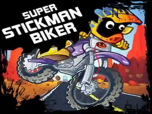 Игра Super Stickman Biker онлајн