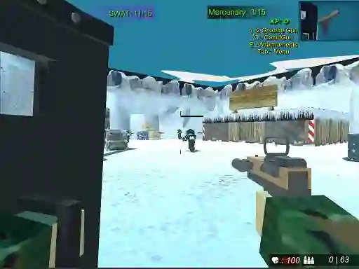 Игра Blocky Combat Swat 2 онлајн