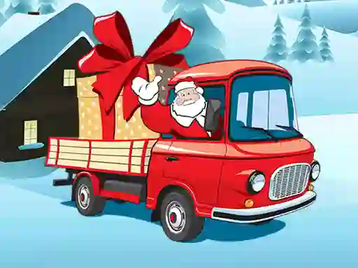 Игра Christmas Vehicles Jigsaw онлајн