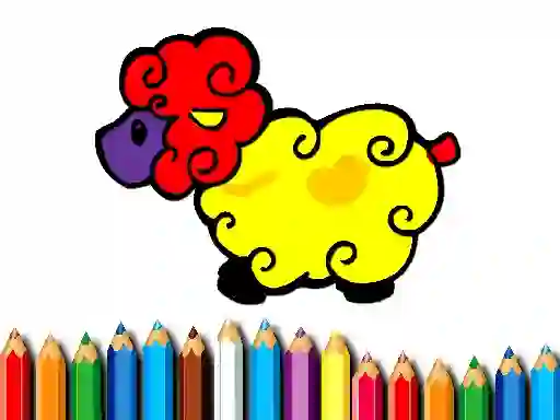 Игра Baby Sheep Coloring онлајн