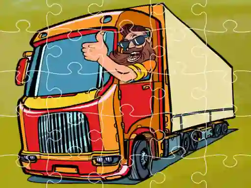 Игра Semi Trucks Jigsaw онлајн