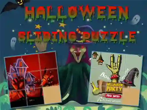 Игра Halloween Sliding Puzzle онлајн