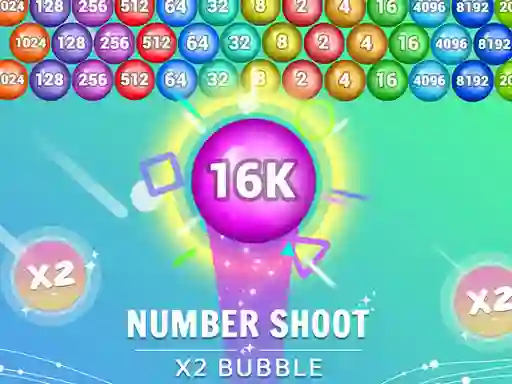 Игра Number Shoot x 2 bubble онлајн