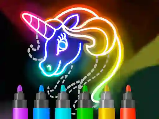 Игра Learn to Draw Glow Cartoon онлајн