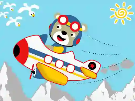Игра Friendly Airplanes For Kids Coloring онлајн