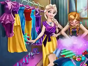 Игра Ice Kingdom Wardrobe Cleaning онлајн