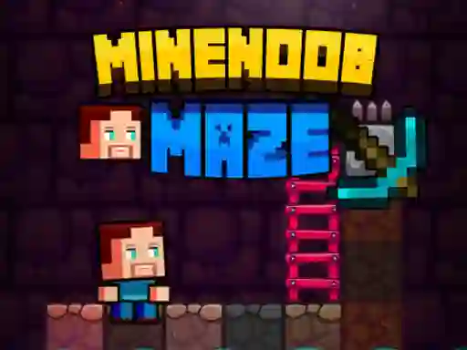 Игра MineNoob Maze онлајн