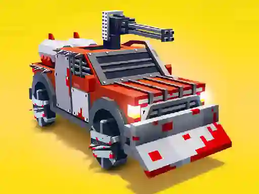 Игра Zombie Derby Blocky Roads онлајн
