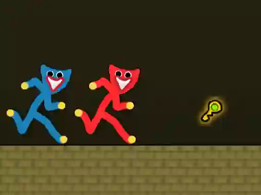 Игра Red and Blue Stickman Huggy онлајн