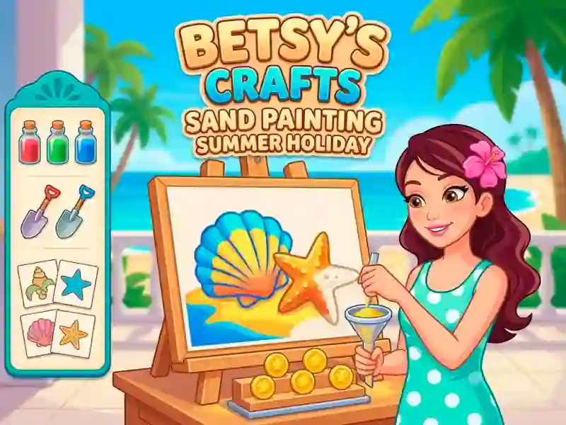 Игра Betsy's Crafts Sand Painting Summer Holiday онлајн