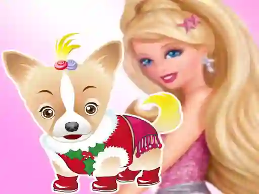 Игра Barbie's Dog Dressup онлајн