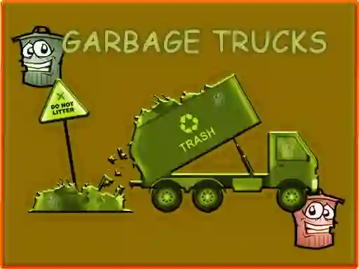 Игра Garbage Trucks Hidden Trash Can онлајн
