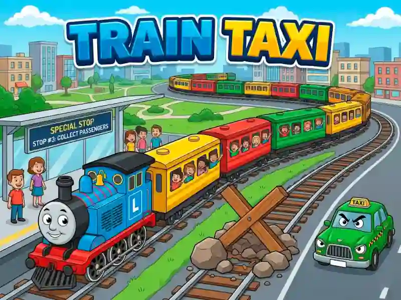 Игра Train Taxi онлајн
