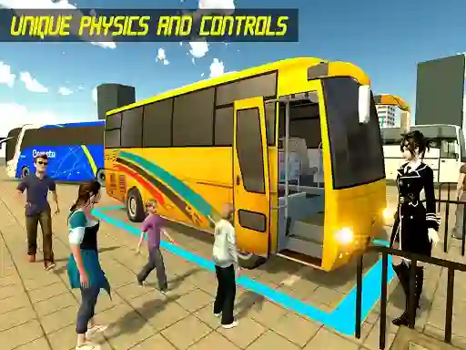 Игра Modern Bus Parking Advance Bus онлајн