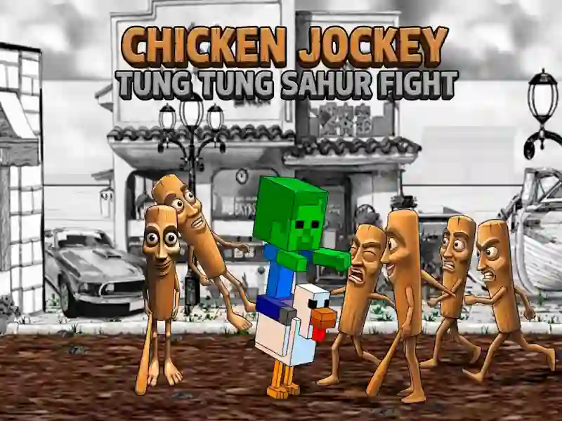 Игра Chicken Jockey Tung Tung Sahur Fight онлајн