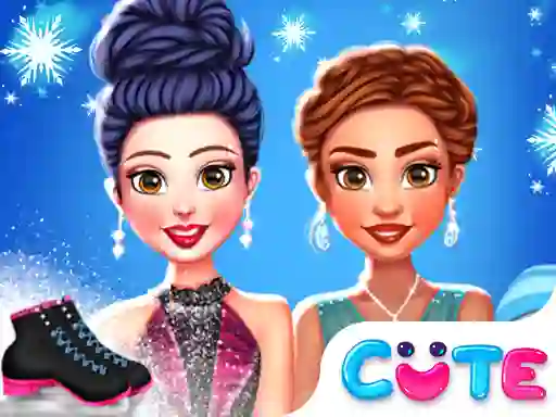 Игра Princess Winter Ice Skating Outfits онлајн