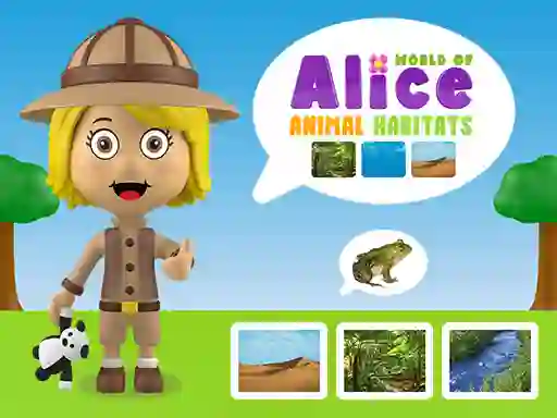 Игра World of Alice Animal Habitats онлајн