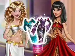 Игра Dolly Princess vs. Villain Dress Up онлајн