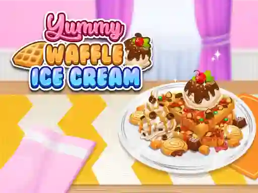 Игра Yummy Waffle Ice Cream онлајн