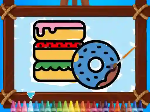Игра Kids Coloring Bakery онлајн