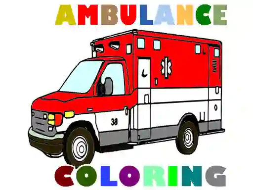 Игра Ambulance Trucks Coloring Pages онлајн