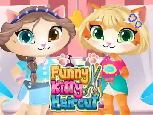 Игра Funny Kitty Haircut онлајн