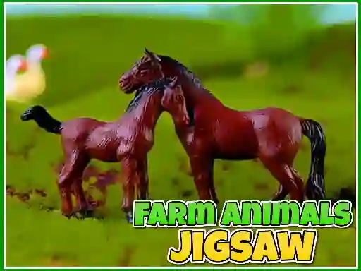 Игра Farm Animals Jigsaw онлајн