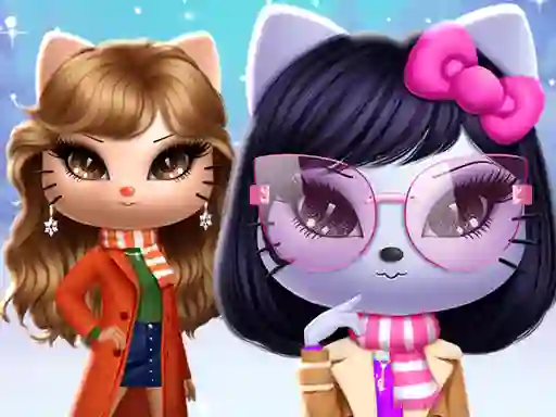Игра Kitty Squad Winter Dress Up онлајн