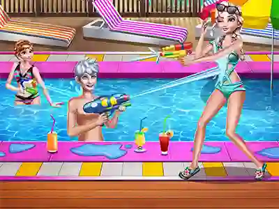 Игра Sisters Pool Party онлајн