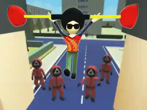 Игра Squid Fall Guy онлајн