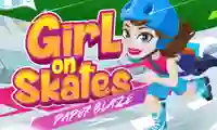 Игра Girl on Skates Paper Blaze онлајн