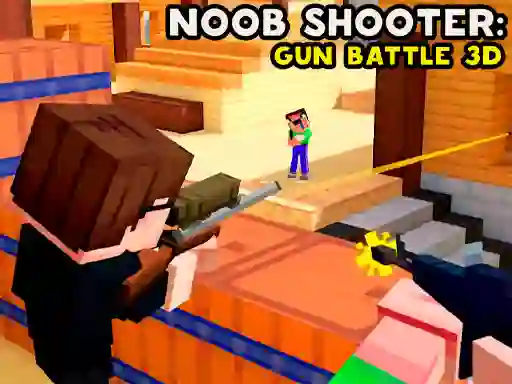 Игра Noob Shooter: Gun Battle 3D онлајн