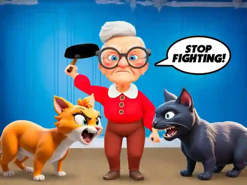 Игра Cat and Granny онлајн