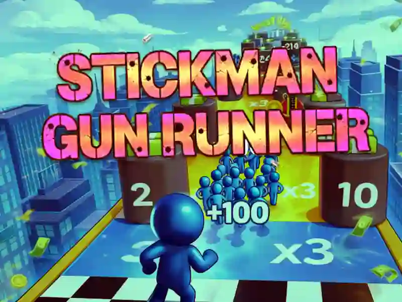 Игра Stickman Gun Runner онлајн